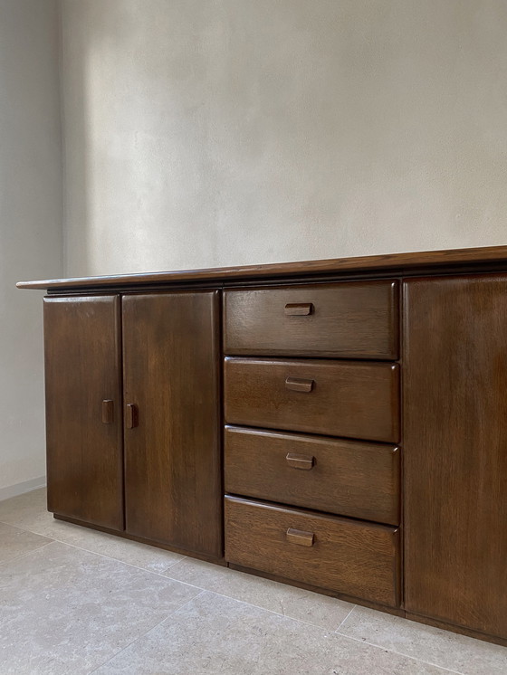 Image 1 of Midcentury Deens Design Sideboard / Dressoir Donker Eiken