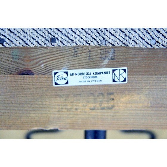 Image 1 of Vintage 2-zitsbank van Bengt Ruda voor Nk Nordiska Kompaniet, Zweden 1950