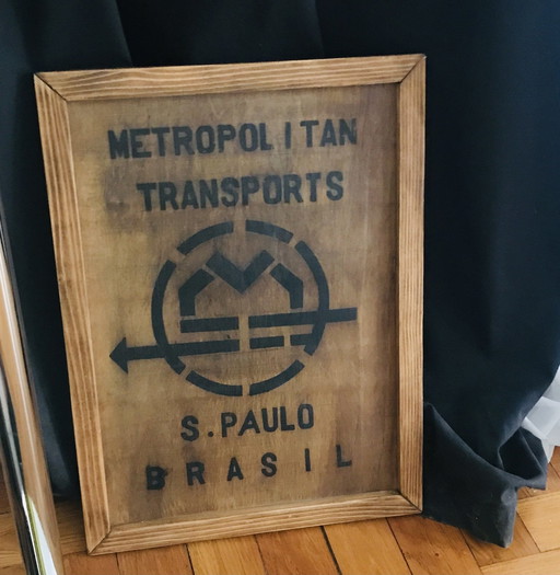 Houten frame Metro Brazilië