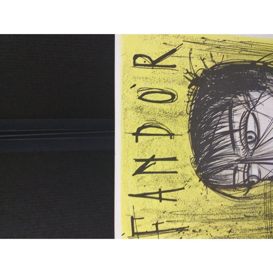 Image 1 of Vintage litho "Fandor" door Bernard Buffet voor Mourlot, 1967