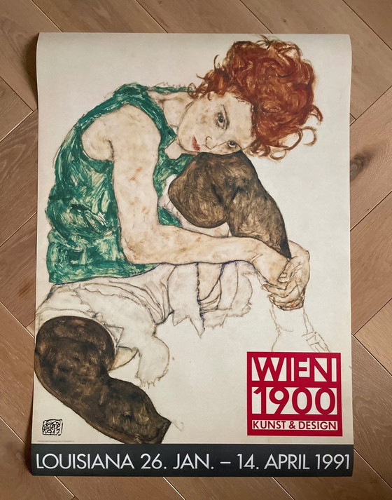 Image 1 of Egon Schiele (1890-1918), Siddende Kvinde ( Kunstnerens Kone), 1971, Nationalgalleriet, Prag, Wenen 1900- Art And Desig