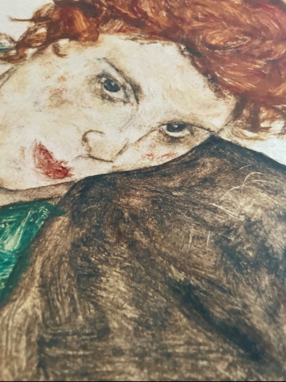 Image 1 of Egon Schiele (1890-1918), Siddende Kvinde ( Kunstnerens Kone), 1971, Nationalgalleriet, Prag, Wenen 1900- Art And Desig