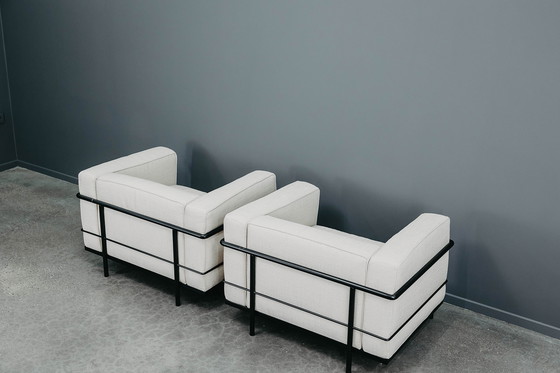 Image 1 of 2x Cassina Corbusier LC3 fauteuil