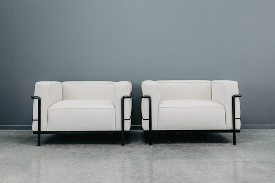 Image 1 of 2x Cassina Corbusier LC3 fauteuil