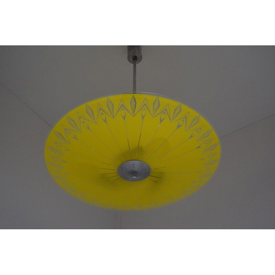 Image 1 of Vintage glazen ophanging, Tsjechisch 1960