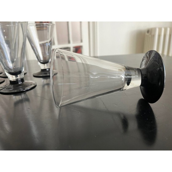 Image 1 of Lot 10 vintage art deco glazen, 1980