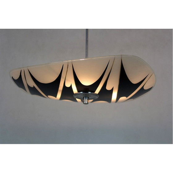 Image 1 of Vintage figuurglas hangertje van Napako, Tsjecho-Slowakije 1950