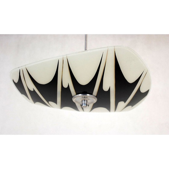 Image 1 of Vintage figuurglas hangertje van Napako, Tsjecho-Slowakije 1950