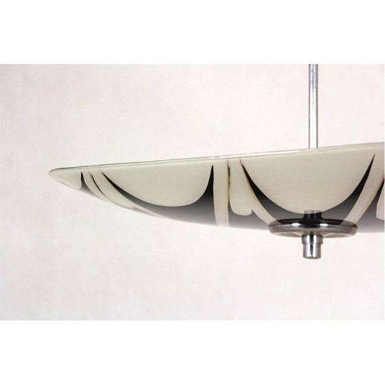 Image 1 of Vintage figuurglas hangertje van Napako, Tsjecho-Slowakije 1950