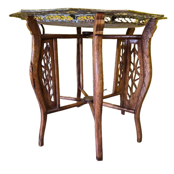 Image 1 of Vietnamese Opklapbare Bijzettafel, Jaren 50