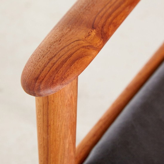 Image 1 of Vintage teakhouten Deense fauteuil PJ4-2 van Grete Jalk voor P. Jeppesen, jaren 1960