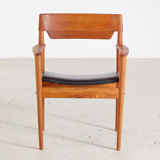 Image 1 of Vintage teakhouten Deense fauteuil PJ4-2 van Grete Jalk voor P. Jeppesen, jaren 1960