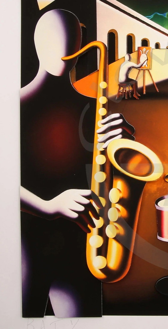 Image 1 of Metafysische harmonie - 3D-constructie - Mark Kostabi