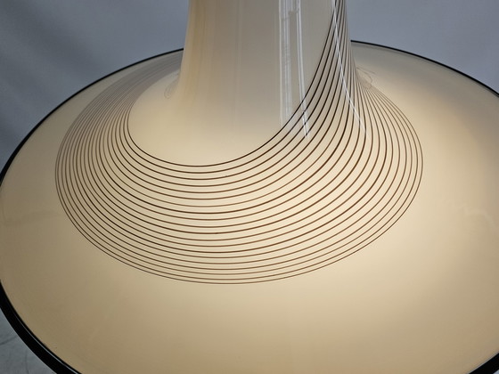 Image 1 of XL grote glazen hanglamp model Heksenhoed 