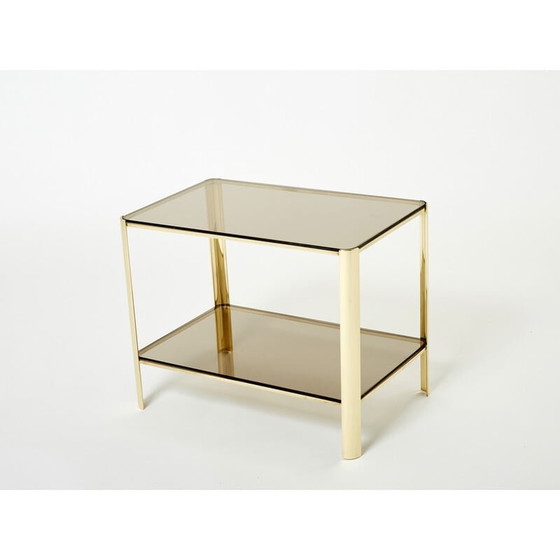 Image 1 of Vintage bronzen bijzettafel van J.T. Lepelletier voor Broncz, jaren 1960