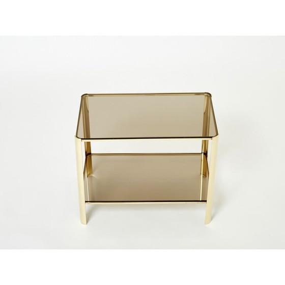 Image 1 of Vintage bronzen bijzettafel van J.T. Lepelletier voor Broncz, jaren 1960