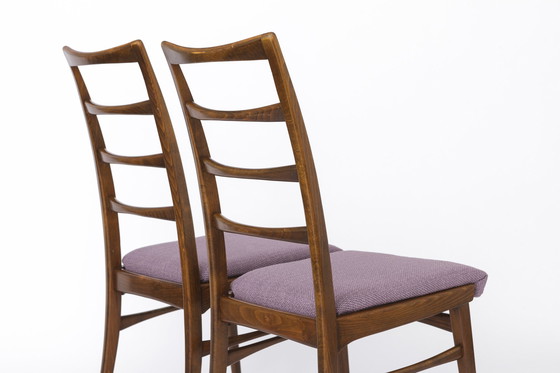 Image 1 of 2 van 6 Midcentury stoelen, jaren 50-60, Duitsland