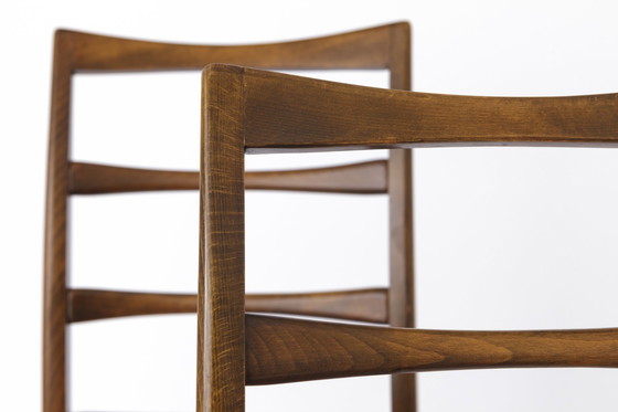 Image 1 of 2 van 6 Midcentury stoelen, jaren 50-60, Duitsland