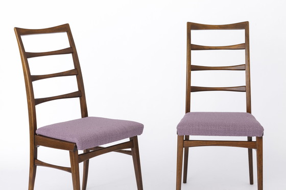 Image 1 of 2 van 6 Midcentury stoelen, jaren 50-60, Duitsland