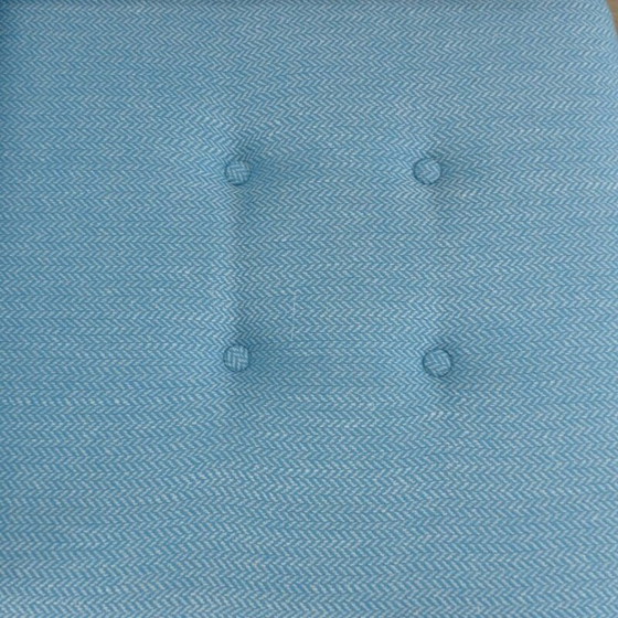 Image 1 of Paar vintage lichtblauwe fauteuils, Scandinavisch 1950