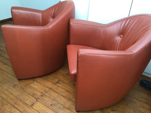 2x Leolux Carabita Fauteuils