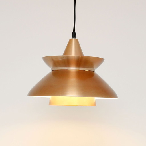 Vintage koperen lamp, 1960