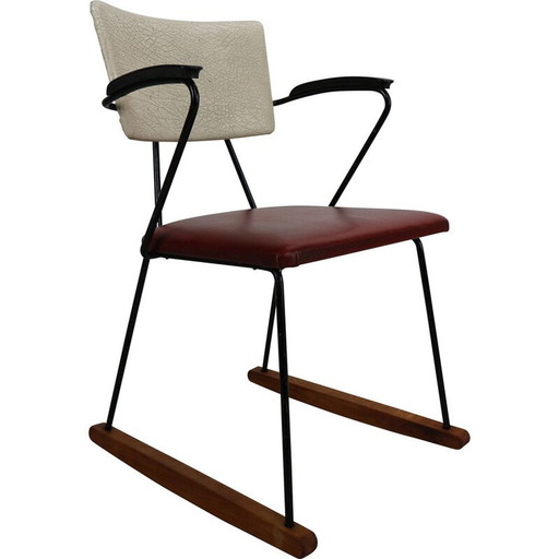 Vintage schommelstoel van Wh Gispen voor Kembo, Nederland 1950