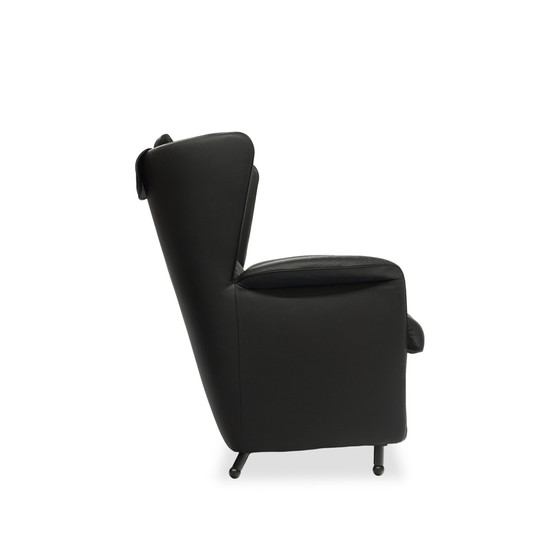 Image 1 of E Sede Ds-23 fauteuil leer zwart / wing chair