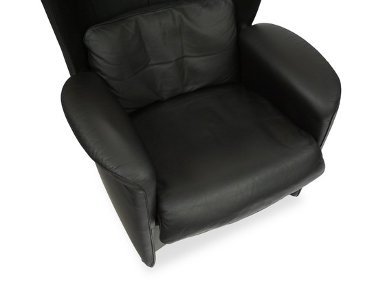 Image 1 of E Sede Ds-23 fauteuil leer zwart / wing chair