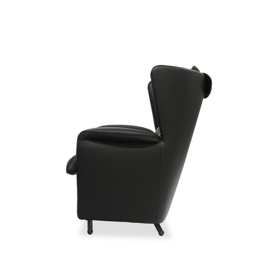 Image 1 of E Sede Ds-23 fauteuil leer zwart / wing chair