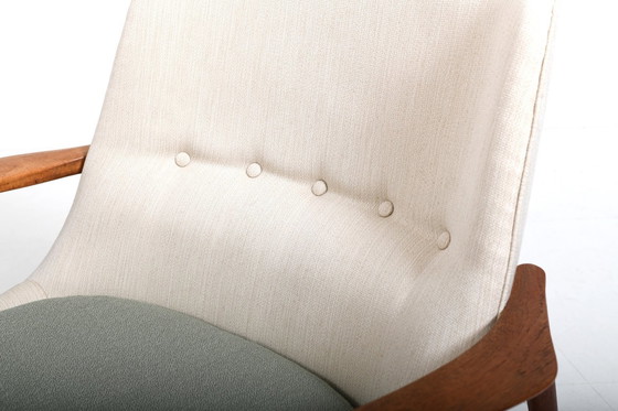 Image 1 of Vroege Ib Kofod Larsen Fauteuil Model 4346 / Nieuw Gestoffeerd!