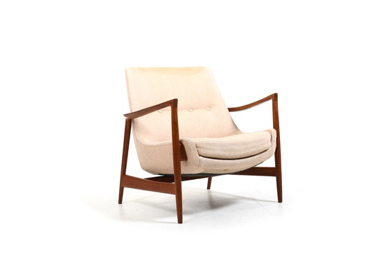 Image 1 of Vroege Ib Kofod Larsen Fauteuil Model 4346 / Nieuw Gestoffeerd!