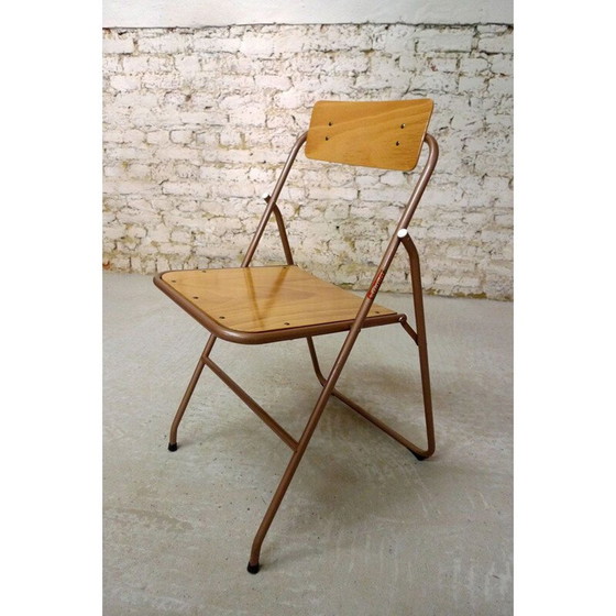 Image 1 of Set van 6 vintage klapstoelen Lallemand 1960 - 70s