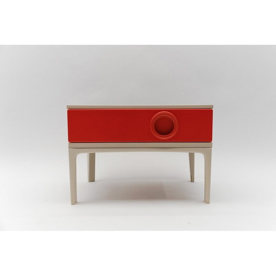 Image 1 of Vintage serie 1 lade met rood front, 1970