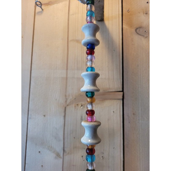 Image 1 of Vintage "Froufrou" hanglamp in opaline