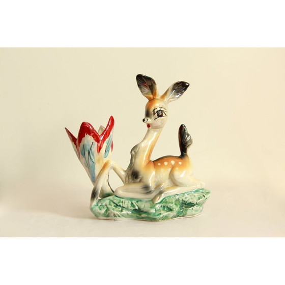 Image 1 of Mid Century Bamby keramische pot, Italië 1950