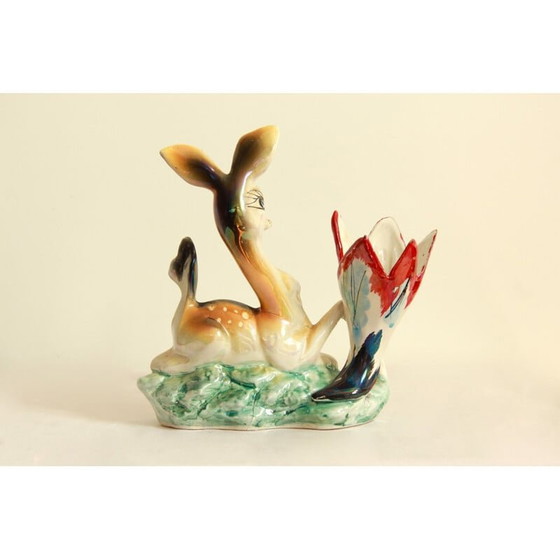 Image 1 of Mid Century Bamby keramische pot, Italië 1950