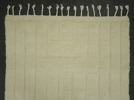 Image 1 of Berber Vloerkleed - 259 Cm X 152 Cm - Witte Wol