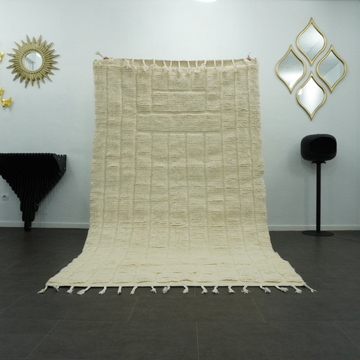 Berber Vloerkleed - 259 Cm X 152 Cm - Witte Wol