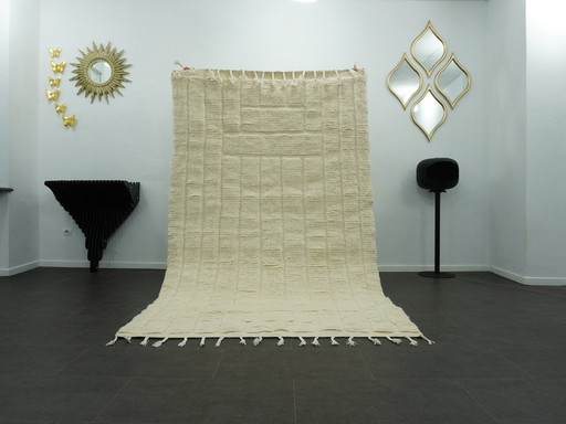 Berber Vloerkleed - 259 Cm X 152 Cm - Witte Wol