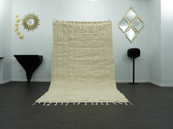 Image 1 of Berber Vloerkleed - 259 Cm X 152 Cm - Witte Wol