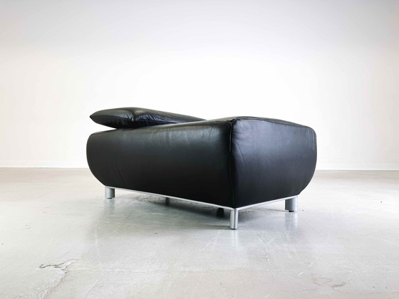 Image 1 of Hoekbank Met Fauteuil Koinor Volare Leder Modern Ontwerp