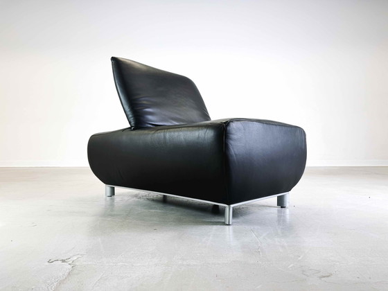 Image 1 of Hoekbank Met Fauteuil Koinor Volare Leder Modern Ontwerp