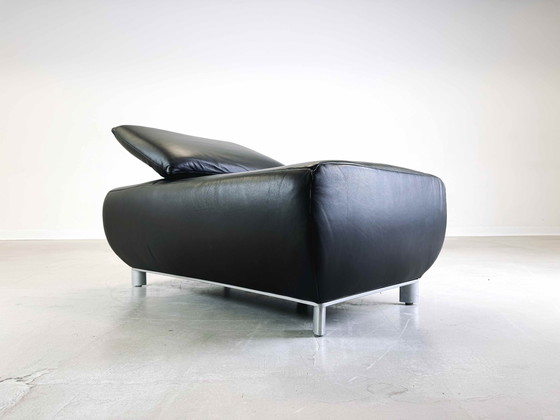 Image 1 of Hoekbank Met Fauteuil Koinor Volare Leder Modern Ontwerp