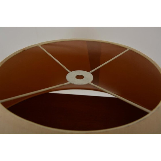 Image 1 of Vintage verguld hout en messing sfeerlamp, 1960