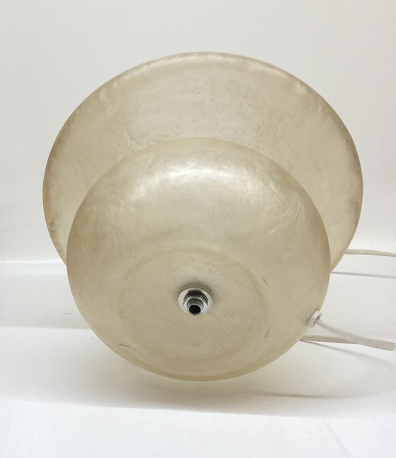 Image 1 of Vintage glasvezels table lamp mushroom