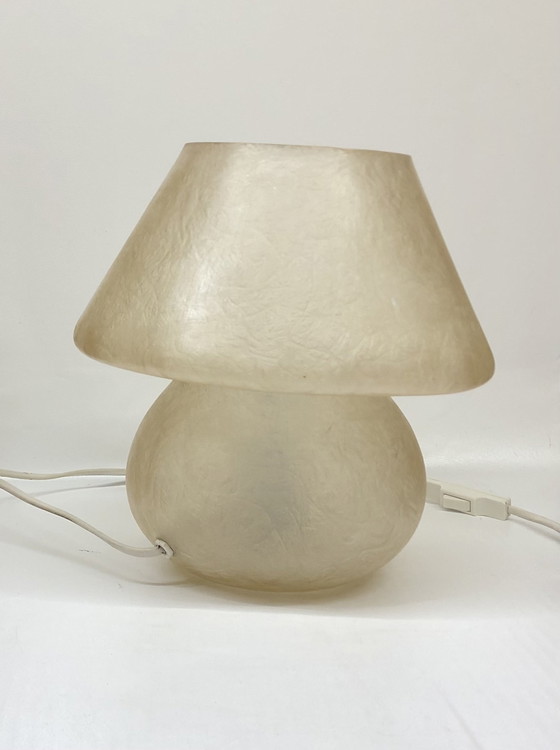 Image 1 of Vintage glasvezels table lamp mushroom