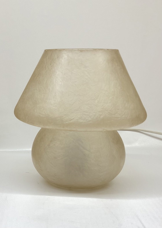 Image 1 of Vintage glasvezels table lamp mushroom