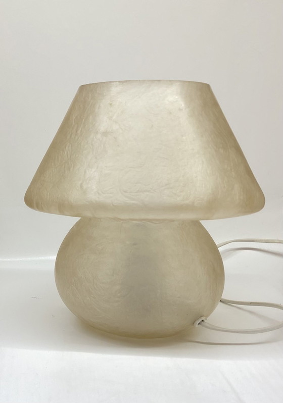 Image 1 of Vintage glasvezels table lamp mushroom