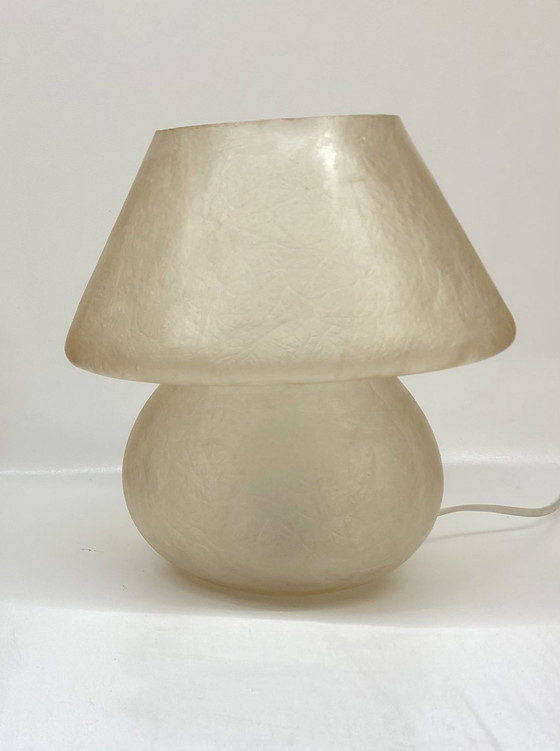 Image 1 of Vintage glasvezels table lamp mushroom